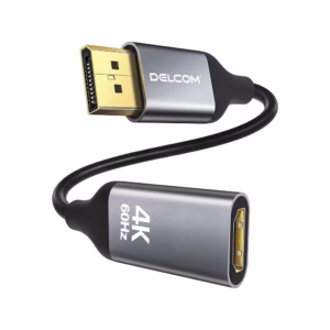 DisplayPort a HDMI 4K 60Hz Delcom DL-ADPHD-01 Premium | Ultra HD HDR para Monitor y TV Distribuído en HD Multimedia PERU SAC