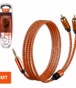 Cable de Audio MiniPlug a  RCA  Metros PRO Series PS  MT Enmallado Premium Distribuído en HD Multimedia PERU SAC