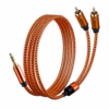 Cable de Audio MiniPlug a  RCA  Metros PRO Series PS  MT Enmallado Premium Distribuído en HD Multimedia PERU SAC