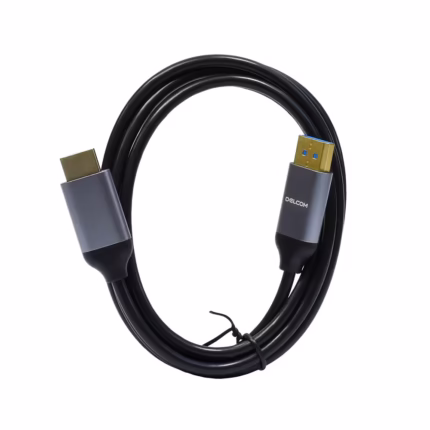 Cable DisplayPort a HDMI Delcom DL-DPHC001 4K 60Hz 1.8M Premium Gold Plated para Monitor y TV, Distribuído en HD Multimedia PERU SAC