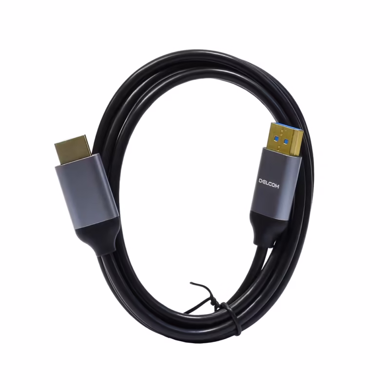 Cable DisplayPort a HDMI Delcom DL DPHC K Hz M Premium Gold Plated para Monitor y TV Distribuído en HD Multimedia PERU SAC