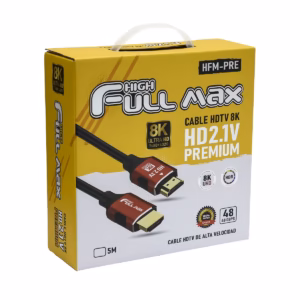 Cable HDMI 5 Metros 8K High Full Max ZZ-HFM-PRE-5M | 8k@60Hz 48Gbps eARC en HD Multimedia PERU SAC