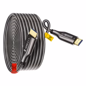 Cable HDMI 8K Lancom de 40 Metros Blindado Fibra Óptica v2.1 | 48Gbps | eARC y HDR+ | LTS-AOC8K-M-40M Distribuído en HD Multimedia PERU SAC