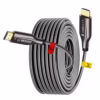 Cable HDMI K Lancom de  Metros Blindado Fibra Óptica v | Gbps | eARC y HDR | LTS AOCK M M distribuído en HD Multimedia PERU SAC