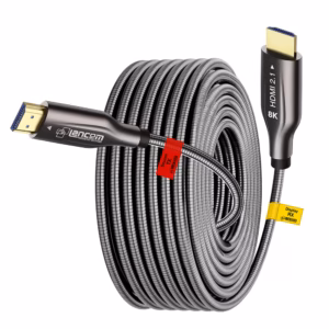 Cable HDMI 8K Lancom de 50 Metros Blindado Fibra Óptica v2.1 | 48Gbps | eARC y HDR+ | LTS-AOC8K-M-50M distribuído en HD Multimedia PERU SAC