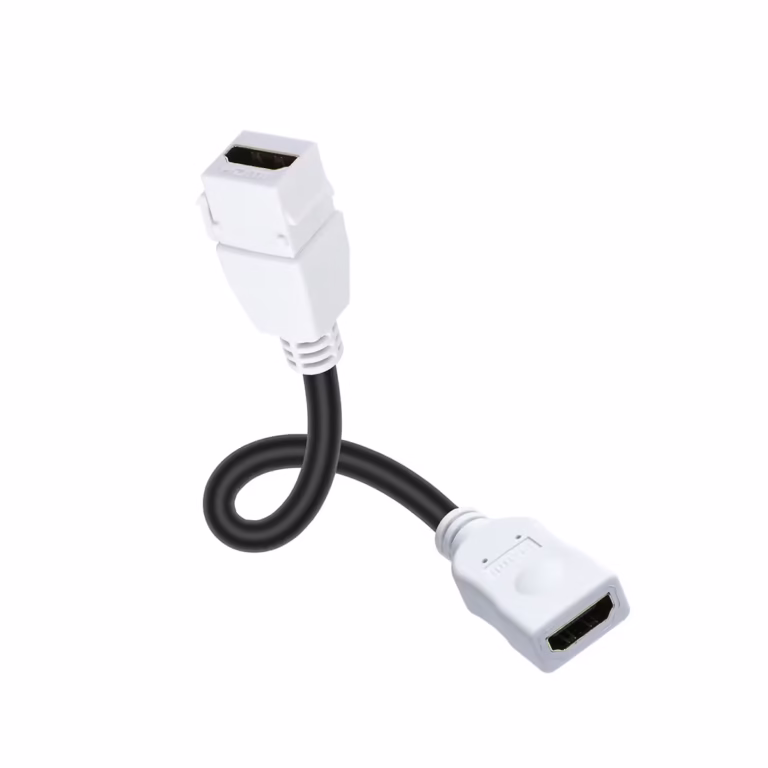 Cable Jack HDMI 4K 20cm para Placa de Pared Finder TM-XJ001, Distribuído en HD Multmedia PERU SAC