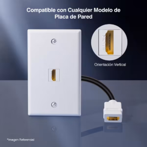 Cable Jack HDMI 4K 20cm para Placa de Pared Finder TM-XJ001, Distribuído en HD Multmedia PERU SAC