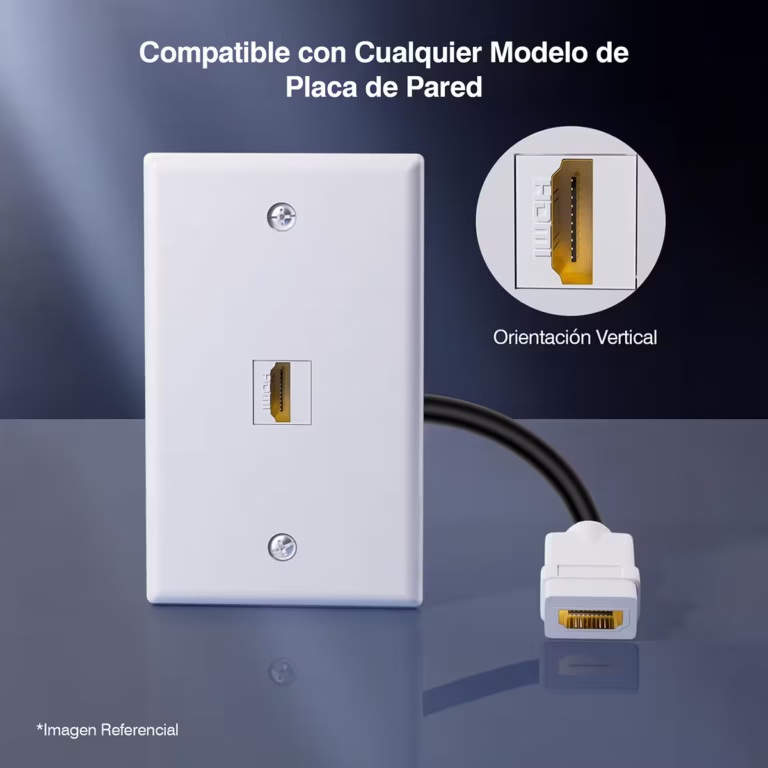 Cable Jack HDMI 4K 20cm para Placa de Pared Finder TM-XJ001, Distribuído en HD Multmedia PERU SAC