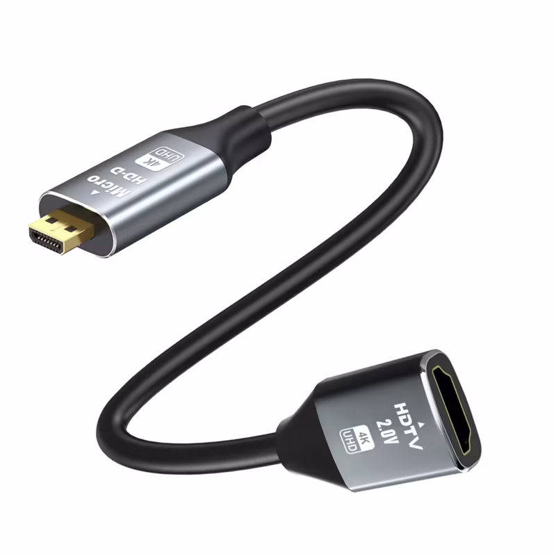 Cable Micro HDMI a HDMI Hembra K Glink GP H MICROM | Ultra HD Hz cm Distribuído en HD Multimedia PERU SAC