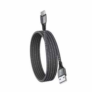 Cable USB-C de 1 Metro 60W High Full Max HFM-CB-1M de Carga Rápida y Enmallado distribuído en HD Multimedia PERU SAC