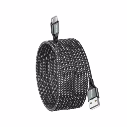 Cable USB-C de 3 Metros High Full Max HFM-CB-3M de 60W Carga Rápida y Enmallado, distribuído en HD Multimedia PERU SAC