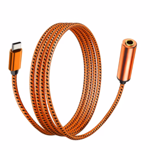 Cable de Audio USB-C a Mini Plug Estéreo Hembra PRO Series PS-35BC-2MT | 2 Metros con Cable Enmallado y Chip DAC Distribuído en HD Multimedia PERU SAC