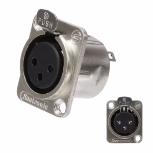 Conector_Canon_Hembra_de_Chasis_SEETRONIC_K3F2C__00__Portada Conector Canon Hembra de Chasis SEETRONIC KFC Metal Housing