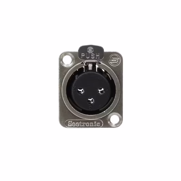 Conector Canon Hembra de Chasis SEETRONIC K3F2C Metal Housing vendido en HD Multimedia PERU SAC