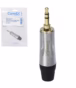 Conector MiniPlug TRS Estéreo Connex GBHJ CH BK Plateado para Soldar Distribuído en HD Multimedia PERU SAC