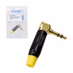 Conector Plug TS Connex GWDJ CH BK Dorado Metálico Profesional