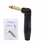 Conector Plug TS Connex GWDJ CH BK Dorado Metálico Profesional