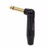 Conector Plug Mono  Grados Connex GWDJ BK BK Gold Plated Metálico para Soldar