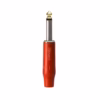 Conector Plug Mono  Connex GNYJ RD R Case Rojo con Pin Dorado para Soldar