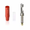 Conector Plug Mono  Connex GNYJ RD R Case Rojo con Pin Dorado para Soldar