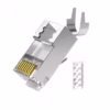 Conector RJ CatA Pass Through Apantallado Dtech DT PLKSCST Distribuído en HD Multimedia PERU SAC