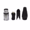 Conector XLR Canon Hembra Connex GSDX CH BK de Zinc Cromado con  Pin Dorado para Soldar