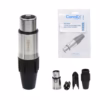 Conector XLR Canon Hembra Connex GSSX FSR Gold Plated  PIN y Carcasa de Acero para Micrófono y Audio Profesional