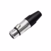 Conector XLR Canon Hembra Connex GSSX FSR Gold Plated  PIN y Carcasa de Acero para Micrófono y Audio Profesional