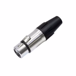 Conector XLR Canon Hembra Connex GSSX-01FSR Gold Plated 3 PIN y Carcasa de Acero para Micrófono y Audio Profesional, Distribuído en HD Multimedia PERU SAC