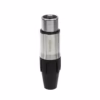 Conector XLR Canon Hembra Connex GSSX FSR Gold Plated  PIN y Carcasa de Acero para Micrófono y Audio Profesional