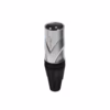 Conector XLR Canon Macho Connex GSDX CH BK Cromado con  Pin Dorado para Soldar