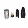 Conector XLR Canon Macho Connex GSDX CH BK Cromado con  Pin Dorado para Soldar