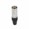 Conector XLR Canon Macho Connex GSSX MSR de Acero Cromado con  Pin Dorado para Soldar