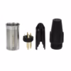 Conector XLR Canon Macho Connex GSSX MSR de Acero Cromado con  Pin Dorado para Soldar