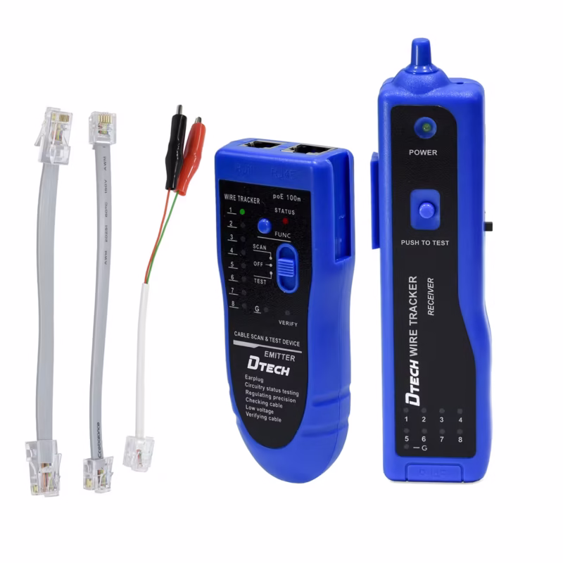 Detector de Cables UTP Dtech TB  Profesional | Lantester e Inductor de Ruido Distribuído en HD Multimedia PERU SAC