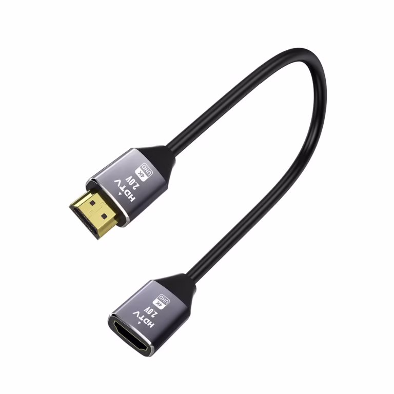 Extensión HDMI 4K 20cm Glink GP-225-H-M | HDMI 2.0 para TV Stick y PS5, Distribuído en HD Multimedia PERU SAC