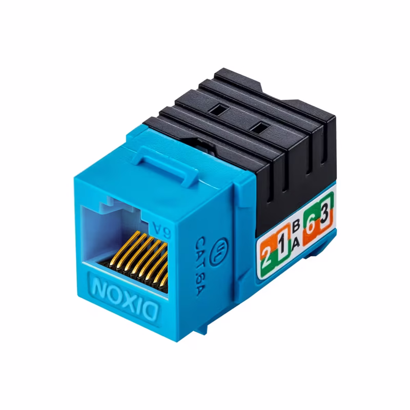 Jack CatA Dixon Azul RJ Poncheo ° | Gbps PoE | KJ CA US BLN
