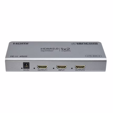 Splitter HDMI 4K 1x2 Lancom LTS-820-2 Ultra HD 60Hz | Divisor de Video 1 Entrada 2 Salidas, Distribuído en HD Multimedia PERU SAC