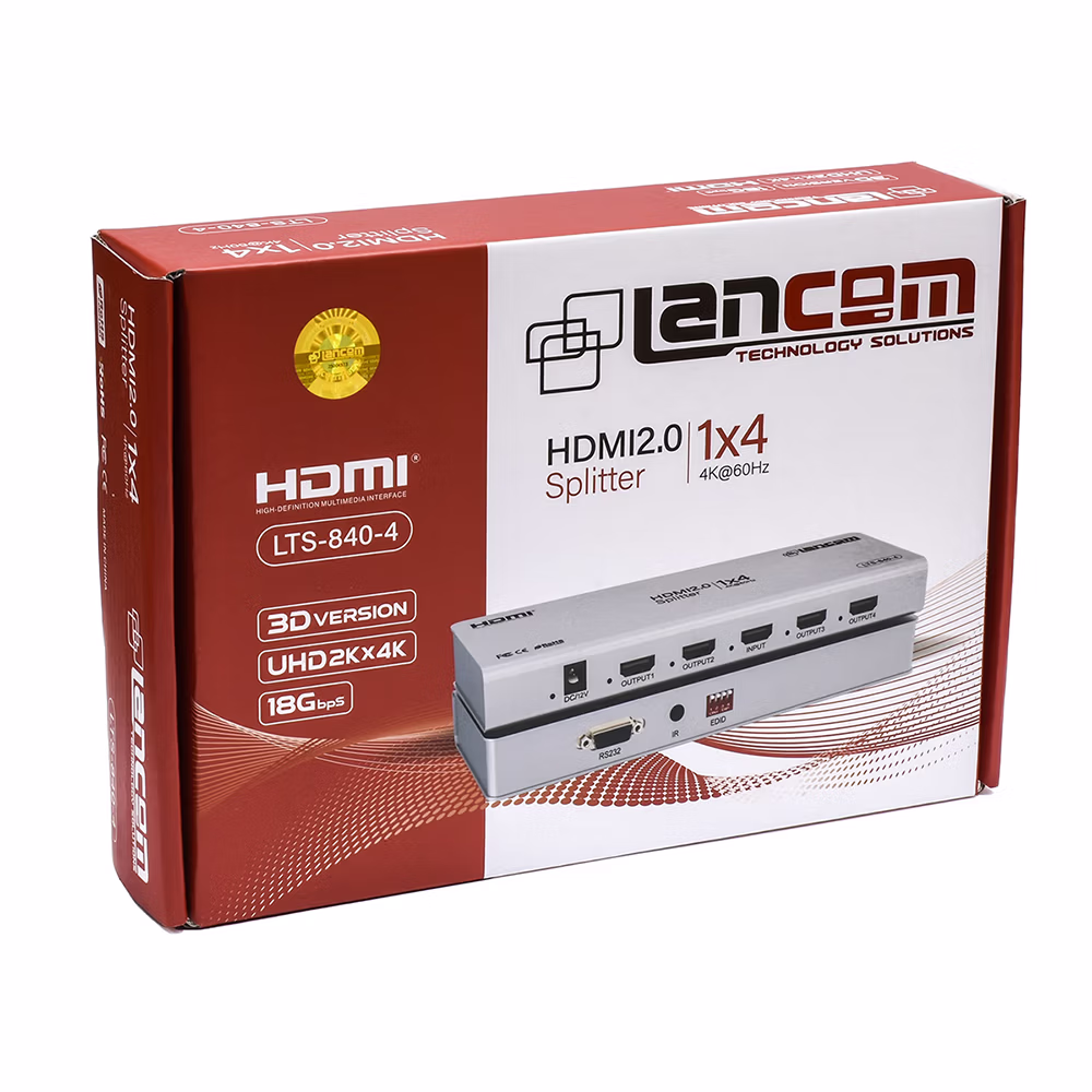 Splitter HDMI K x Lancom LTS   Ultra HD Hz | Divisor de Video  Entrada  Salidas Distribuído en HD Multimedia PERU SAC