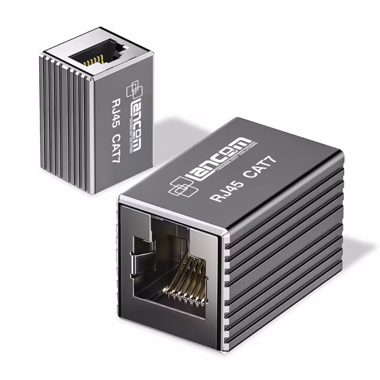 Acoplador RJ45 Cat7 LANCOM LTS-RJ45-C7-HH | Empalme de Cable UTP Cat7/Cat6A/Cat6 | Metal Housing | 10Gbps, Distribuído en HD Multimedia PERU SAC