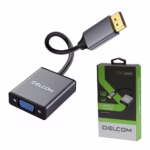 Adaptador HDMI a VGA Activo Delcom DL HVGA Full HD p Hz con Audio y Alimentación USB Carcasa Metálica