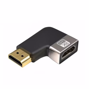 Adaptador Codo HDMI de  Grados Lancom LTS GL | Gold Plated | K Super Ultra HD | Cabezal de Aluminio
