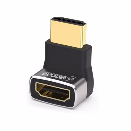Adaptador Codo HDMI de 90 Grados Vertical Lancom LTS-90G | Gold Plated | 8K Super Ultra HD | Cabezal de Aluminio, Distribuído en HD Multimedia PERU SAC