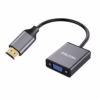 Adaptador HDMI a VGA Activo Delcom DL HVGA Full HD p Hz con Audio y Alimentación USB Carcasa Metálica Distribuído en HD Multimedia PERU SAC