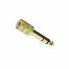 Adaptador de Audio MiniPlug a Plug Estéreo Connex GALA GN | Conector Metal Housing Gold Plated