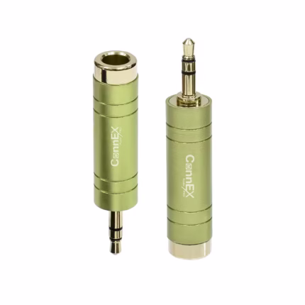 Adaptador de Audio Plug a MiniPlug Estéreo Connex GALA-02GN | Conector Metal Housing Gold Plated, Distribuído en HD Multimedia PERU SAC