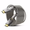 Cable HDMI 8K de 20MT con Conector Desmontable LANCOM LTS-AOC8K-D-20M | Fibra Óptica Activa | Ideal para Ductos y Exteriores | Blindaje Metálico | 48Gbps, Distribuído en HD Multimedia PERU SAC