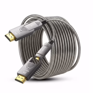 Cable HDMI 8K de 20MT con Conector Desmontable LANCOM LTS-AOC8K-D-20M | Fibra Óptica Activa | Ideal para Ductos y Exteriores | Blindaje Metálico | 48Gbps, Distribuído en HD Multimedia PERU SAC