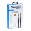 Cable Plug Mono de 3M Enmallado Connex CX-18-0150-3M | Cable Jack 1/4 6.35mm TS para Guitarra e Instrumentos Musicales | Gold Plated, Distribuído en HD Multimedia PERU SAC