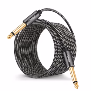 Cable Plug Mono de 5 Metros Enmallado Connex CX-18-0150-5M | Cable Jack 1/4 6.35mm TS para Guitarra e Instrumentos Gold Plated, Distribuído en HD Multimedia PERU SAC